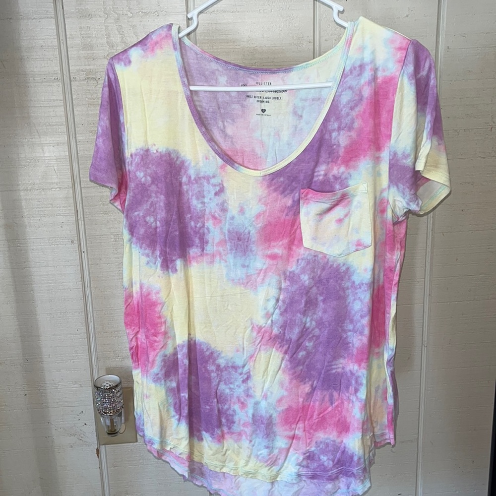 Tie-dye Short Sleeved Hollister Pocket Shirt